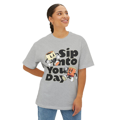 Coffee Tagline - Oversized Fit