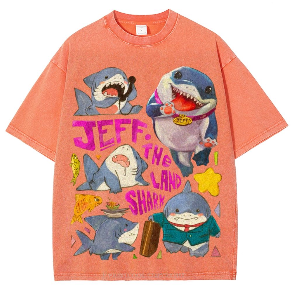 The Land Shark Unisex Vintage Washed Tee