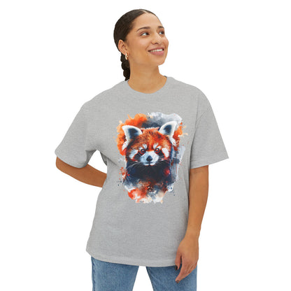Water Color Red Panda - Oversized Fit