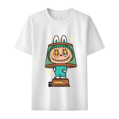 Cute Labubu The Monsters Crew Neck T-Shirt For Labubu Lover