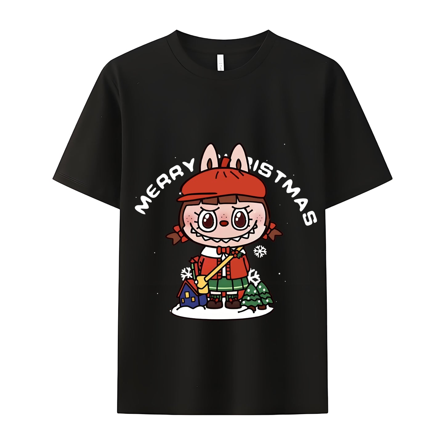 Funny Labubu The Monsters Crew Neck T-Shirt For Labubu Lover Gifts For Girlfriend