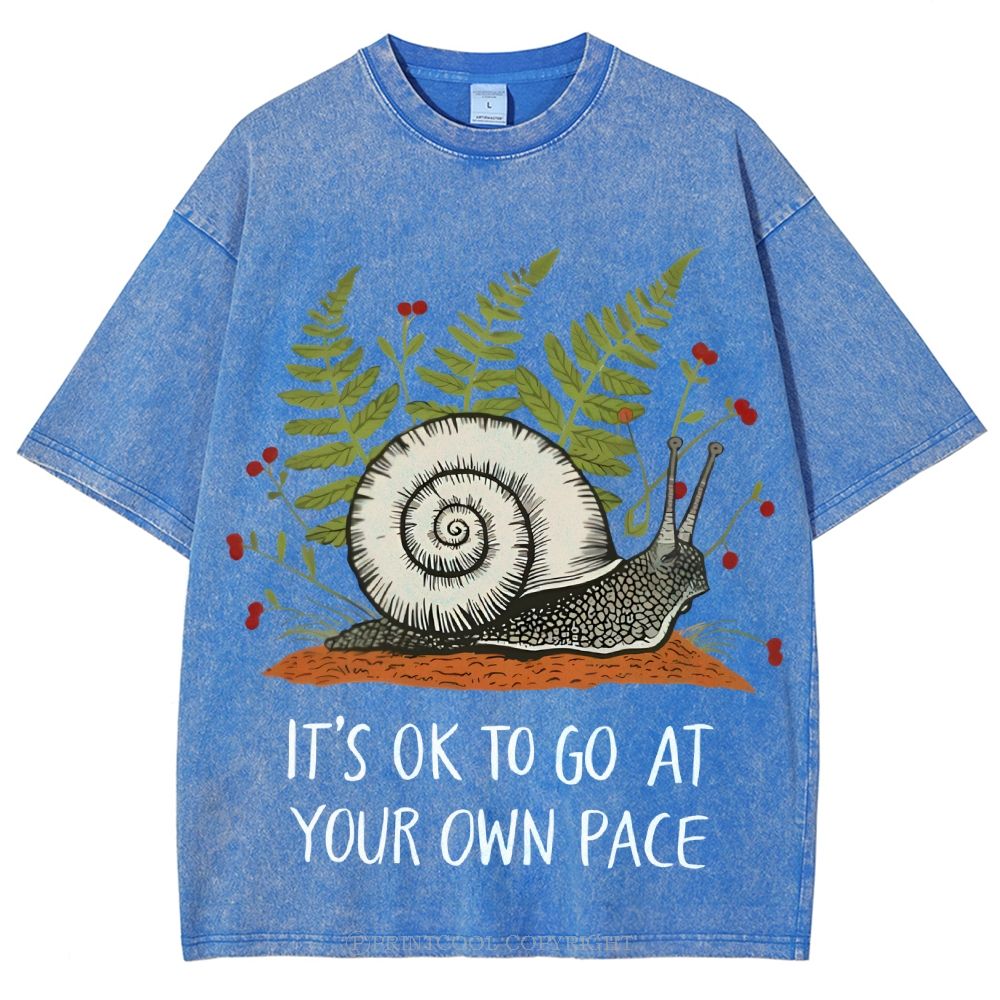 Your Own Pace Unisex Vintage Washed Tee