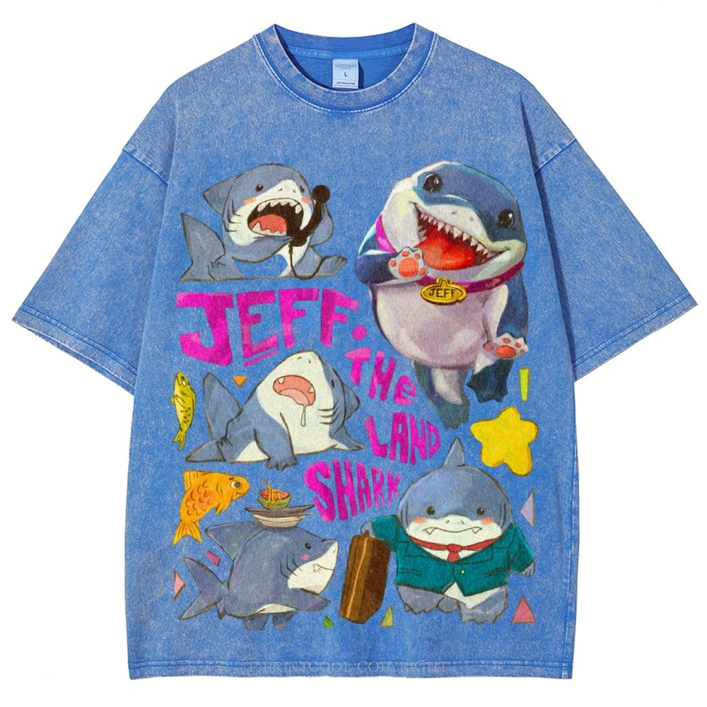 The Land Shark Unisex Vintage Washed Tee