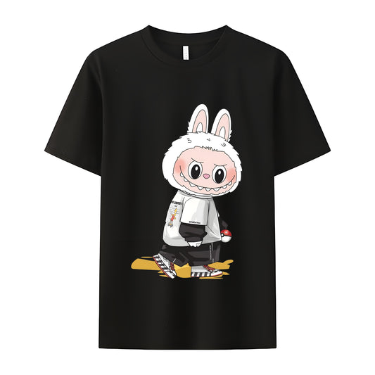 Cool Labubu The Monsters Crew Neck Short Sleeve T-Shirt For Labubu Lover Gifts For Girlfriend