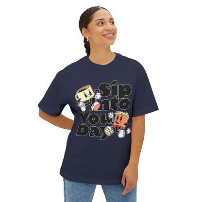 Coffee Tagline - Oversized Fit