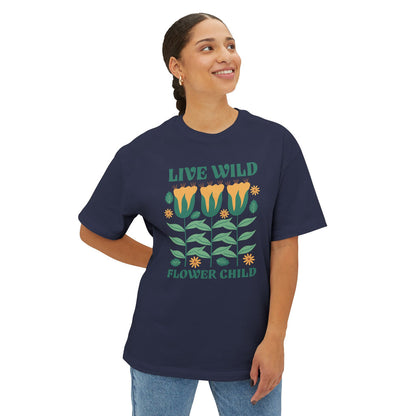 Live Wild Flower Child - Oversized Fit