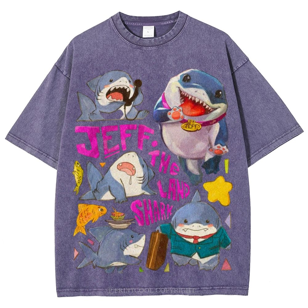 The Land Shark Unisex Vintage Washed Tee