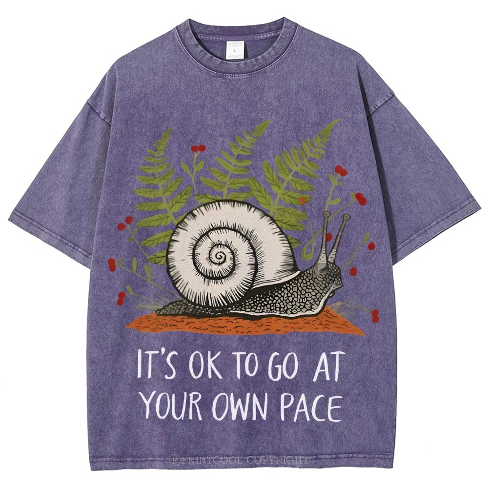 Your Own Pace Unisex Vintage Washed Tee