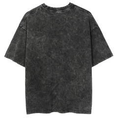 Toadally Rad Unisex Oversized Print Vintage Wash Denim T-Shirt