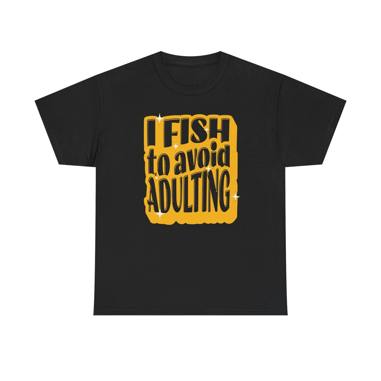 12-Fishing Puns Shirt Crew Neck Short-Sleeve T-Shirt – Classic & Comfortable