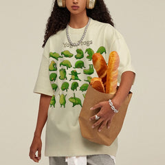 Yoga Frog Unisex Vintage Washed Tee