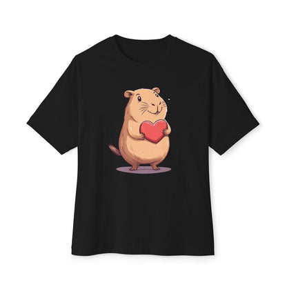 Heart Capybara - Oversized Fit
