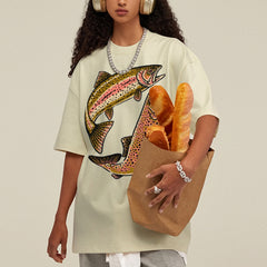 Two Fishes Unisex Vintage Washed Tee