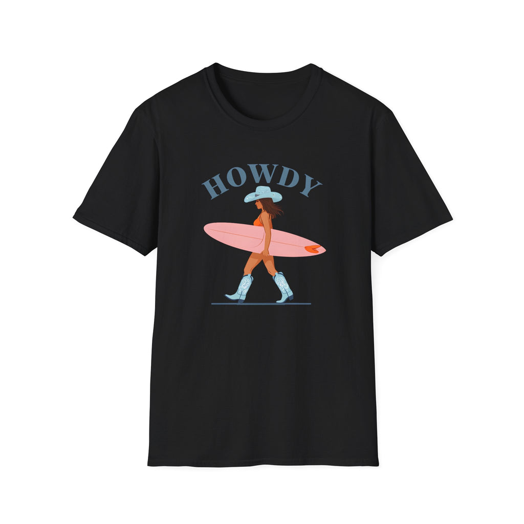 Cowboy Woman with Surfboard - Classic Fit