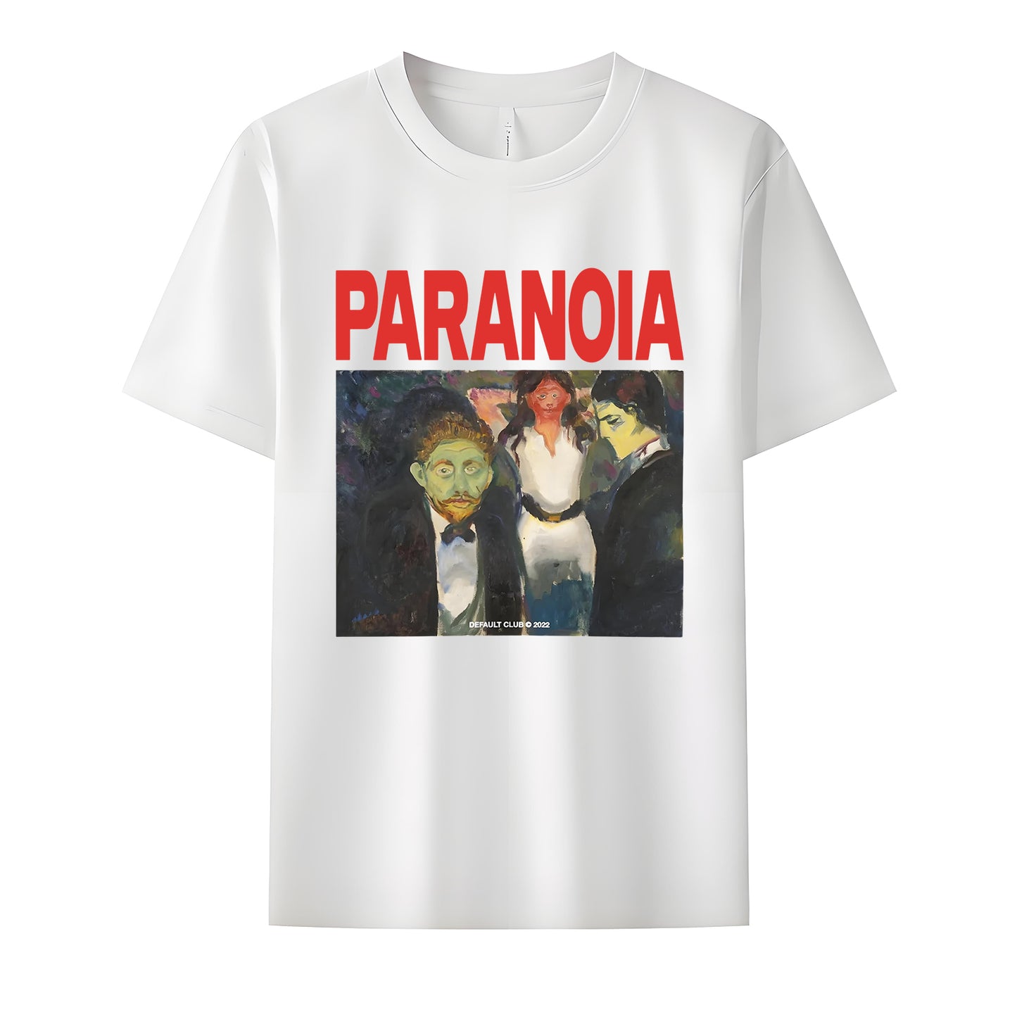 Paranoia Neck Short-Sleeve T-Shirt Soft & Breathable