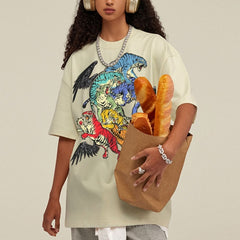 Warring Tigers Unisex Vintage Washed Tee