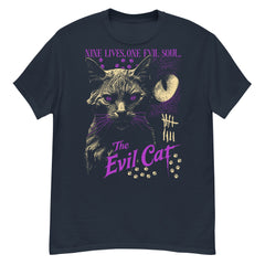 The Evil Cat Crew Neck Short-Sleeve T-Shirt Soft & Breathable