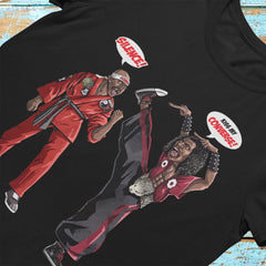 Dragonfly Jones Vs Shonuff Funny Premium Crew Neck Short-Sleeve T-Shirt Soft & Breathable