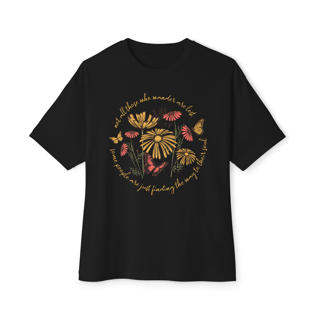 Vintage Boho Flowers - Oversized Fit Shirt