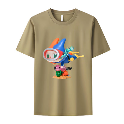 Diver Labubu The Monsters Crew Neck T-Shirt For Labubu Lover