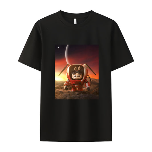 Space Mission Labubu The Monsters Crew Neck T-Shirt For Labubu Lover
