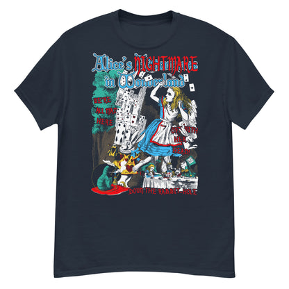 NIGHTMARE IN WONDERLAND CLASSIC ILLUSTRATIONS Crew Neck Short-Sleeve T-Shirt Soft and Breathable