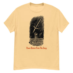 Power Raises From Deep Neck Short-Sleeve T-Shirt Soft & Breathable