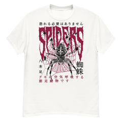 KANJI SPIDERS Crew Neck Short-Sleeve T-Shirt Soft & Breathable