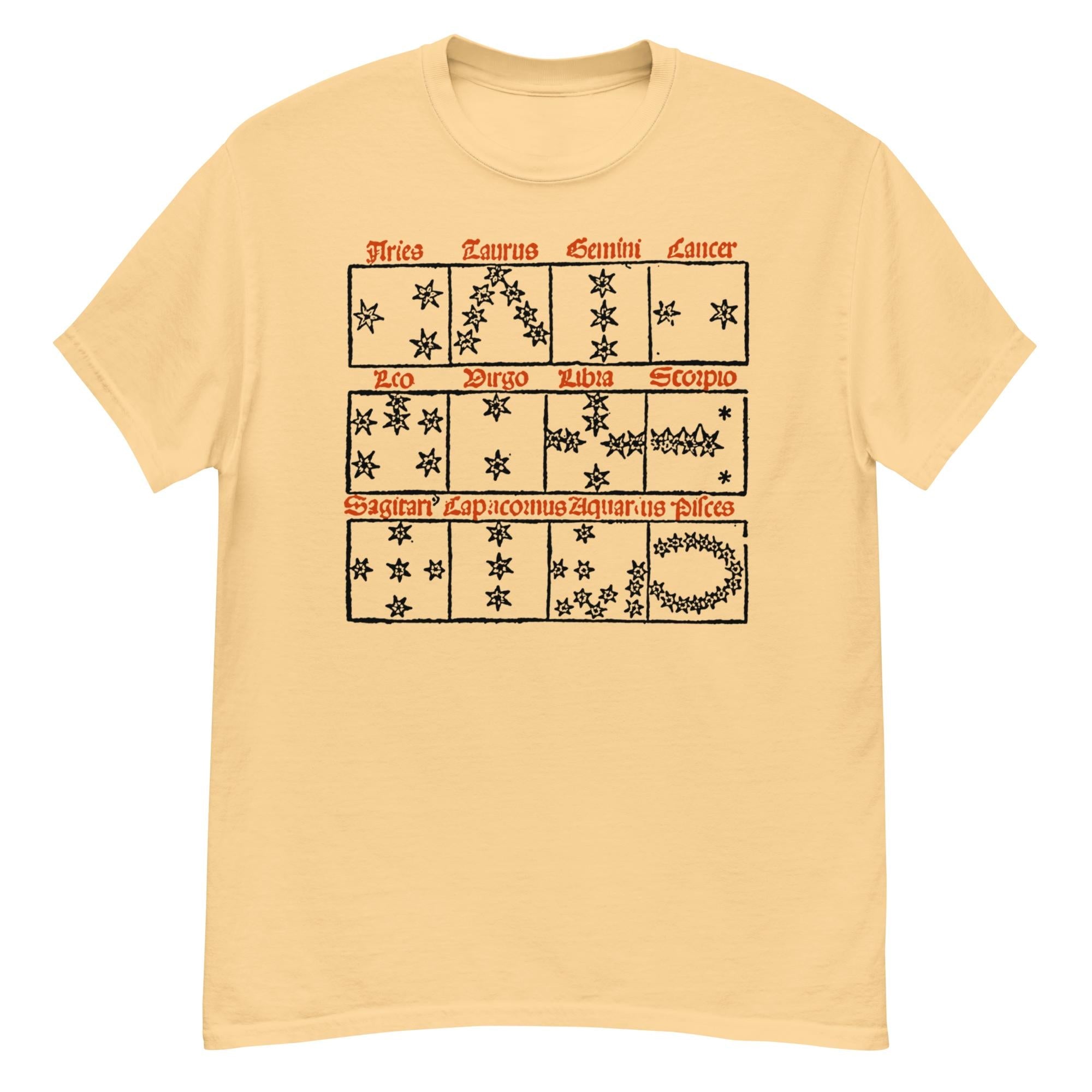 Zodiac Neck Short-Sleeve T-Shirt Soft & Breathable