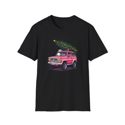 Vibrant Pink SUV with Christmas Tree - Classic Fit