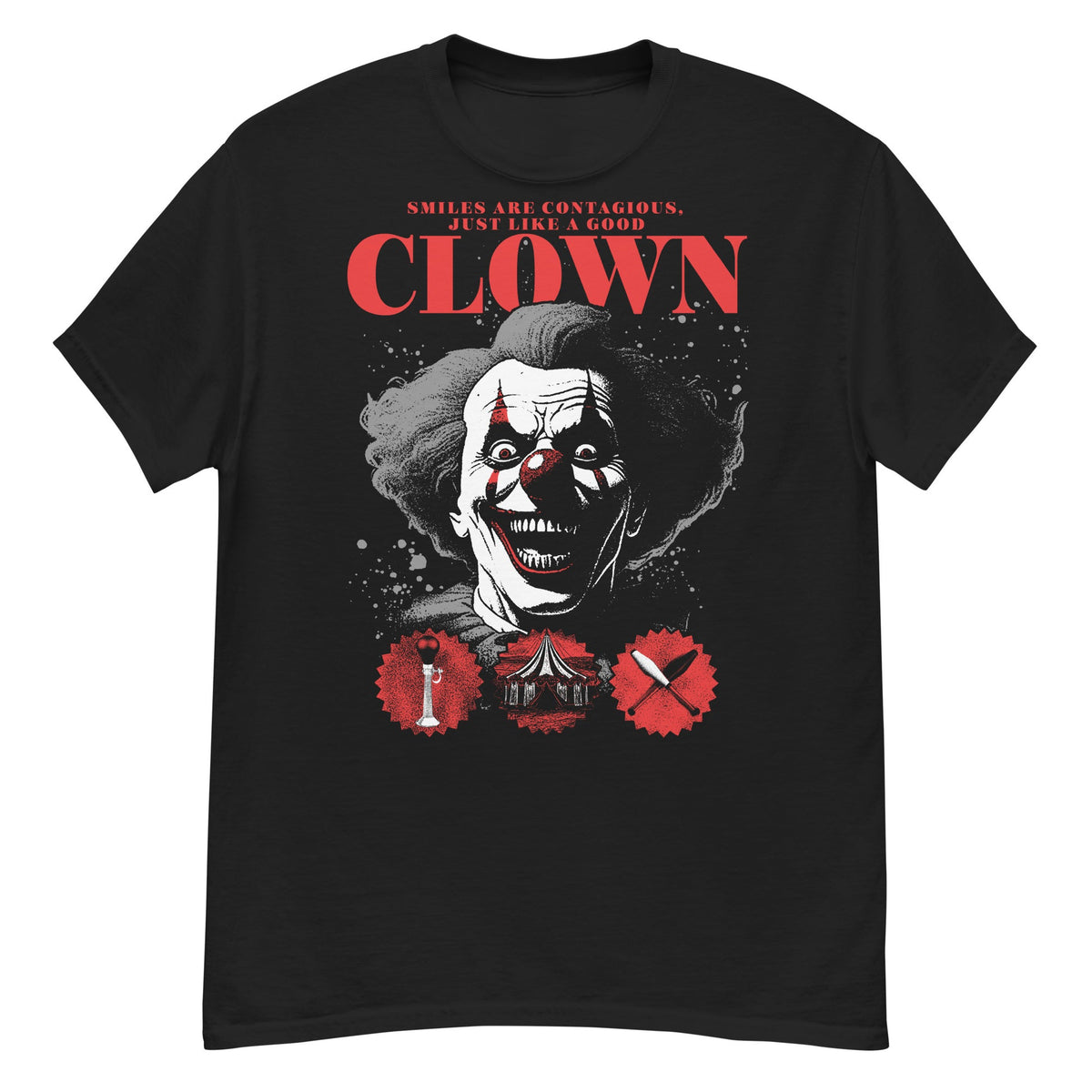 Smile Are Contagious Crew Neck Short-Sleeve T-Shirt Soft and Breathable