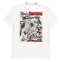 NIGHTMARE IN WONDERLAND BLACK CLASSIC ILLUSTRATIONS Crew Neck Short-Sleeve T-Shirt Soft & Breathable