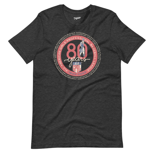 AAGPBL 80th Anniversary - 1943 - 2023 - Unisex T-Shirt