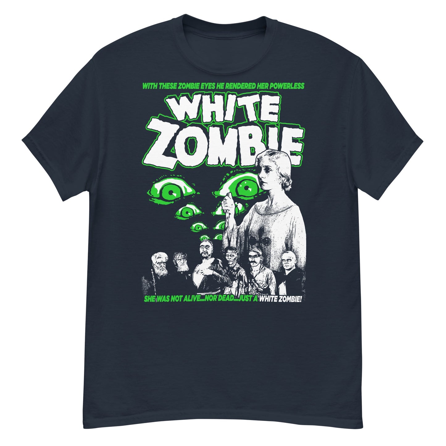 White Zombie Crew Neck Short-Sleeve T-Shirt Soft and Breathable
