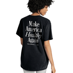 MAHA Black Neck Short-Sleeve T-Shirt Soft & Breathable