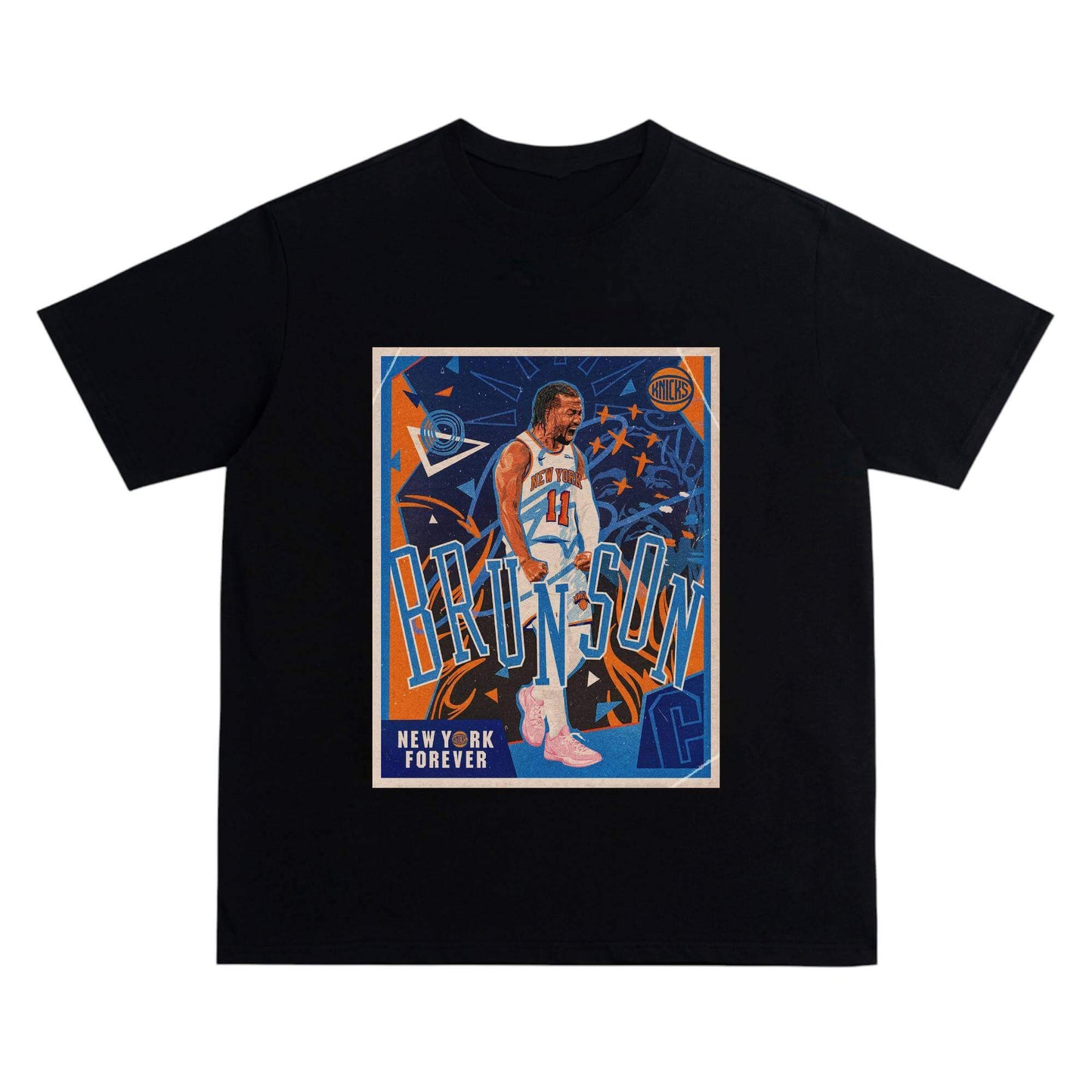 NYK Retro Grit Tee - Street Poster Style Heat Crew Neck Short-Sleeve T-Shirt Unisex
