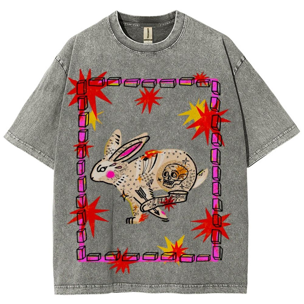 Trapped Rabbit Unisex Vintage Washed Tee