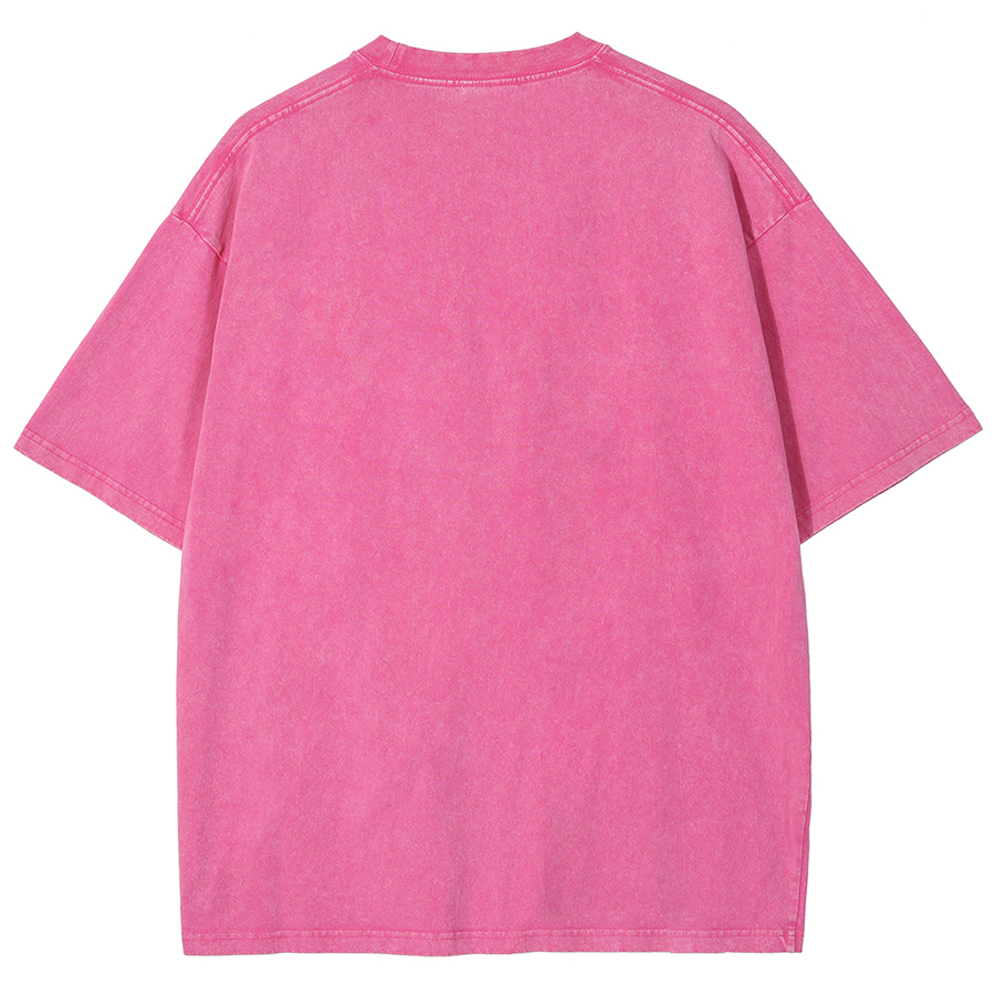 Toadally Rad Unisex Oversized Print Vintage Wash Denim T-Shirt