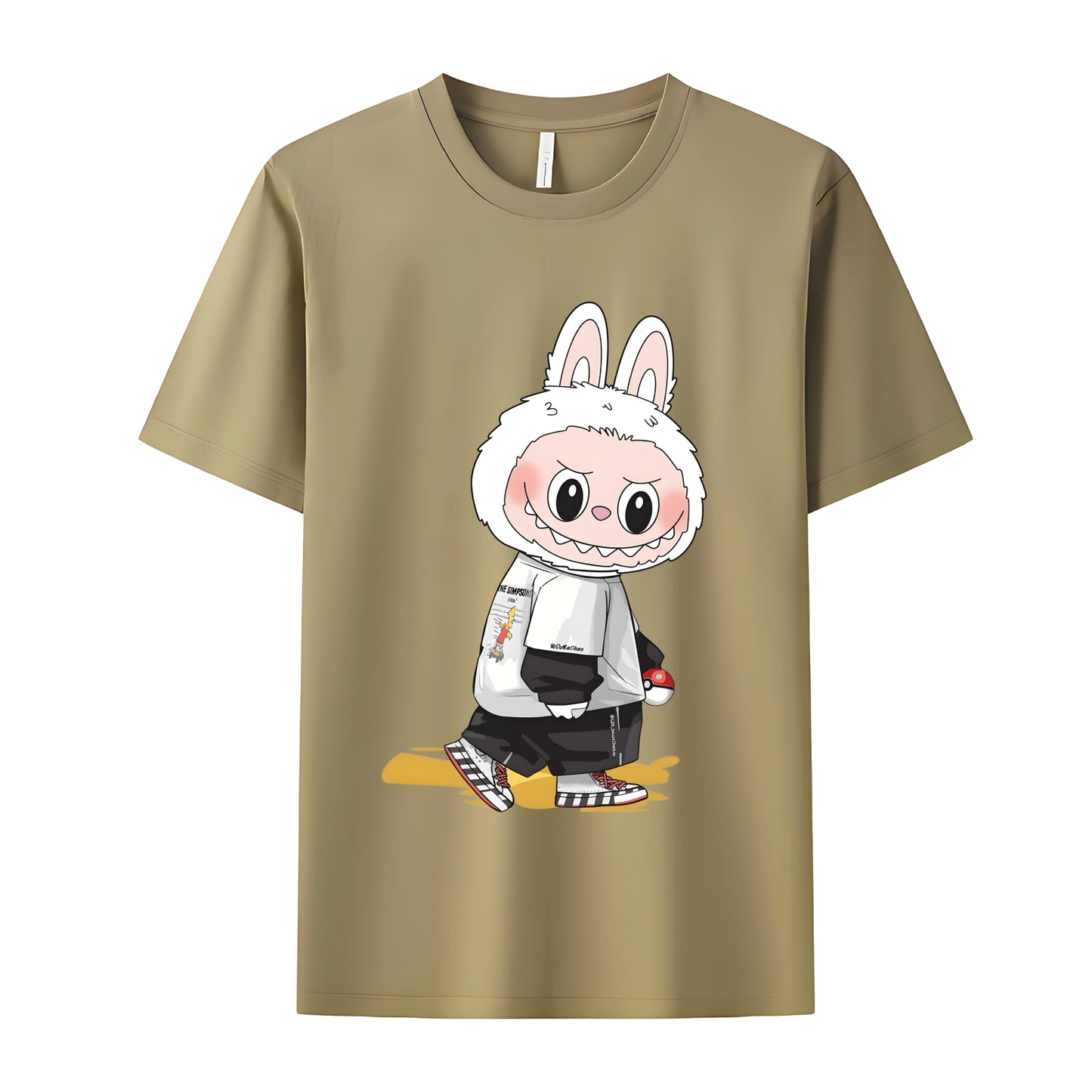 Cool Labubu The Monsters Crew Neck Short Sleeve T-Shirt For Labubu Lover Gifts For Girlfriend
