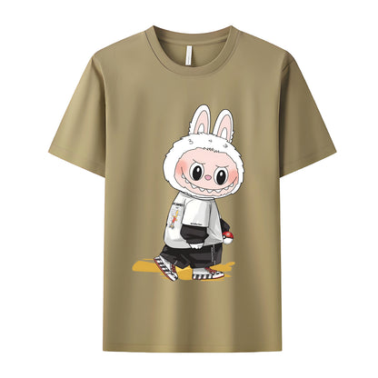 Cool Labubu The Monsters Crew Neck Short Sleeve T-Shirt For Labubu Lover Gifts For Girlfriend