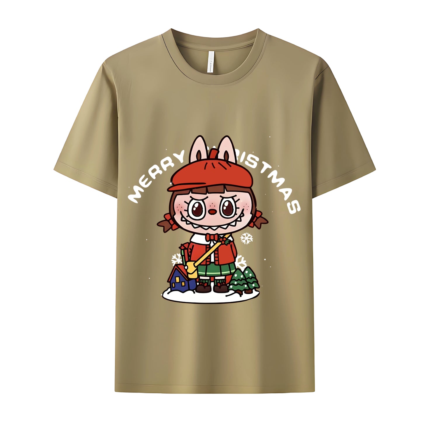 Funny Labubu The Monsters Crew Neck T-Shirt For Labubu Lover Gifts For Girlfriend