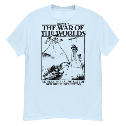 THE WAR OF THE WORLDS BLACK ILLUSTRATIONS Crew Neck Short-Sleeve T-Shirt Soft & Breathable