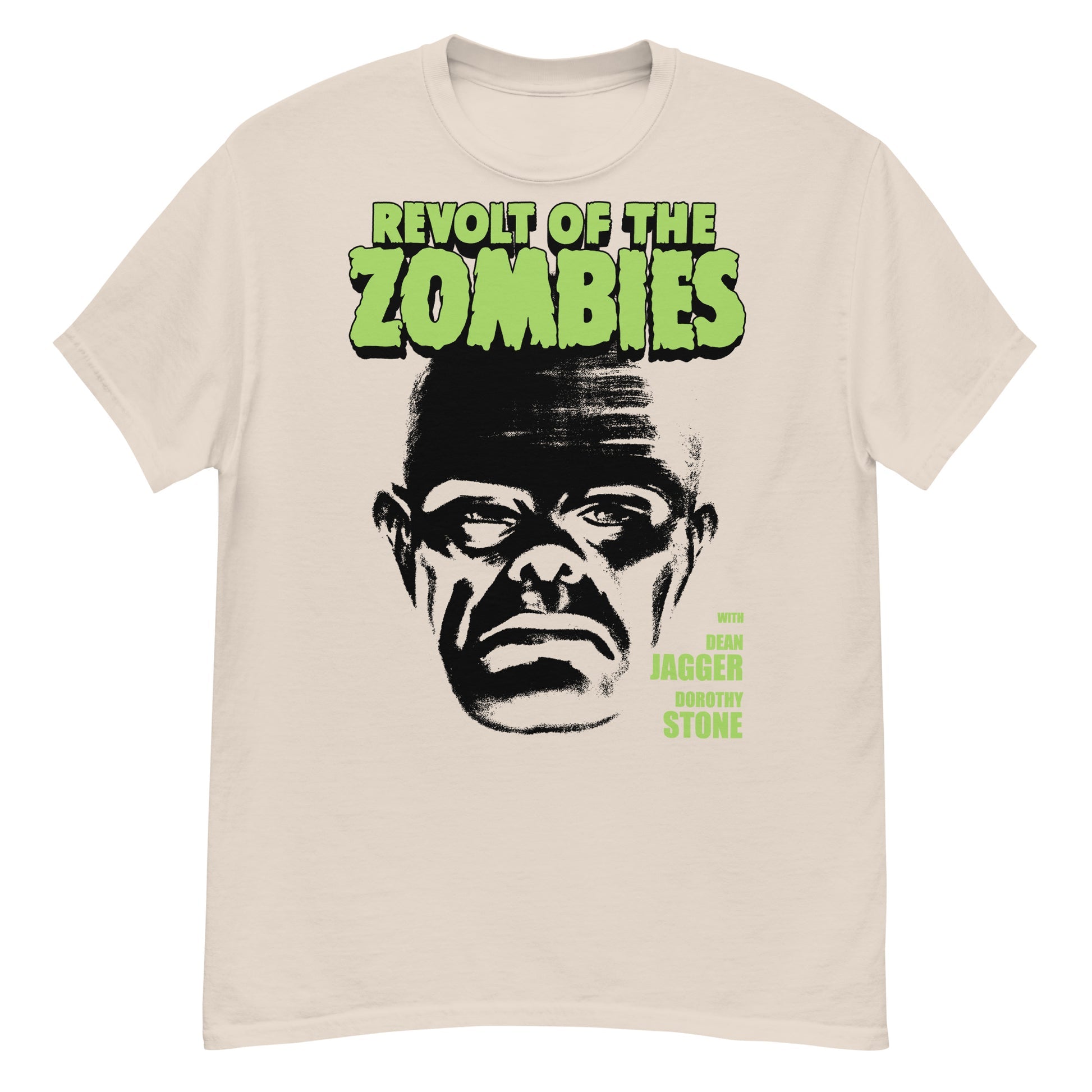 BIG HEAD ZOMBIE Crew Neck Short-Sleeve T-Shirt Soft & Breathable