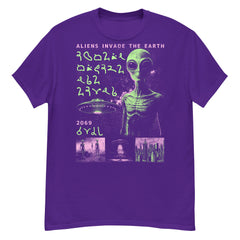 Alien Invaders Crew Neck Short-Sleeve T-Shirt Soft & Breathable