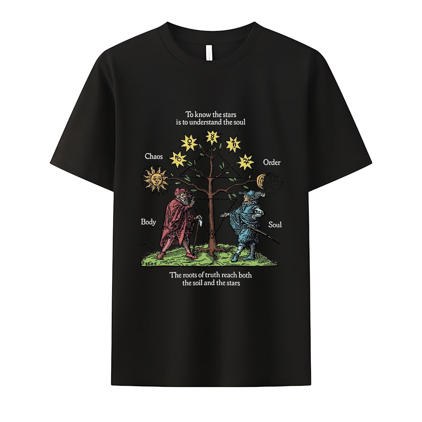 Roots of Truth Neck Short-Sleeve T-Shirt Soft & Breathable