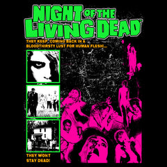 NIGHT OF THE LIVING DEAD Crew Neck Short-Sleeve T-Shirt Soft & Breathable