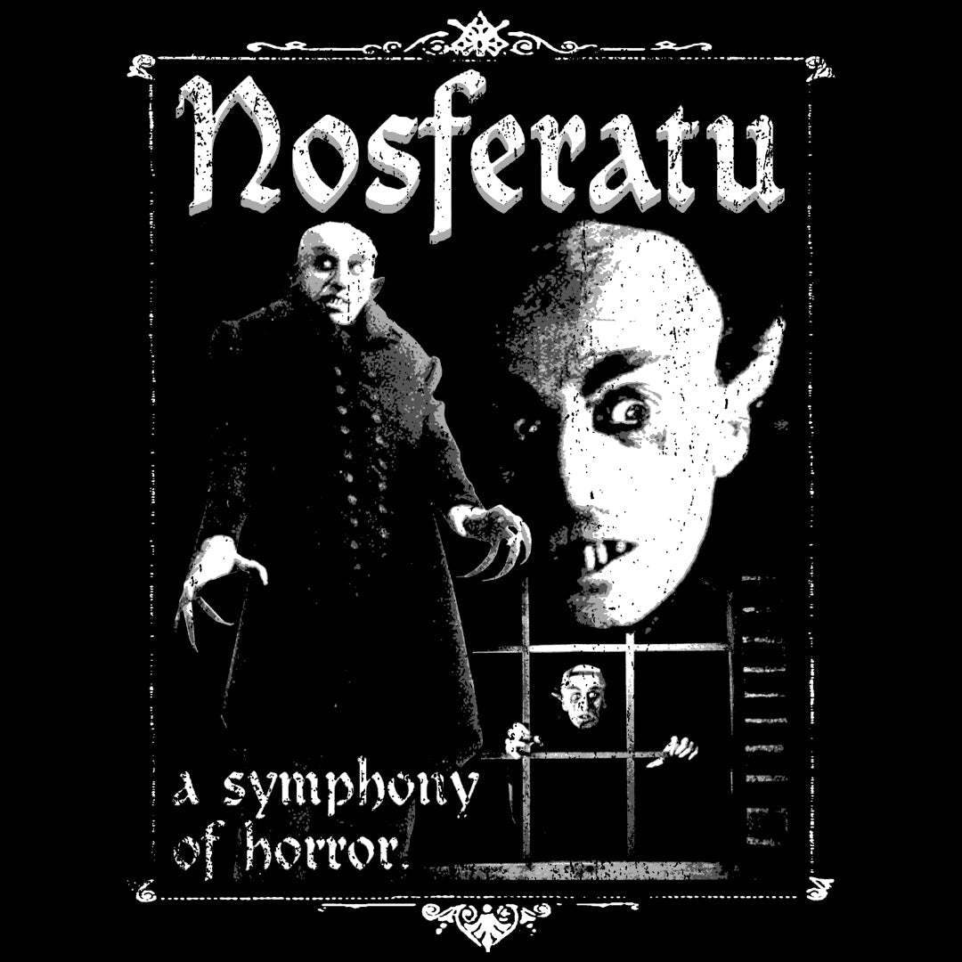 White Framed Nosferatu T-Shirt Soft and Breathable