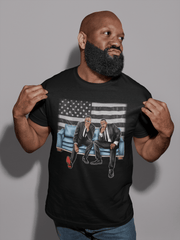 Martin Luther King And Malcolm X Premium Crew Neck Short-Sleeve T-Shirt Soft & Breathable