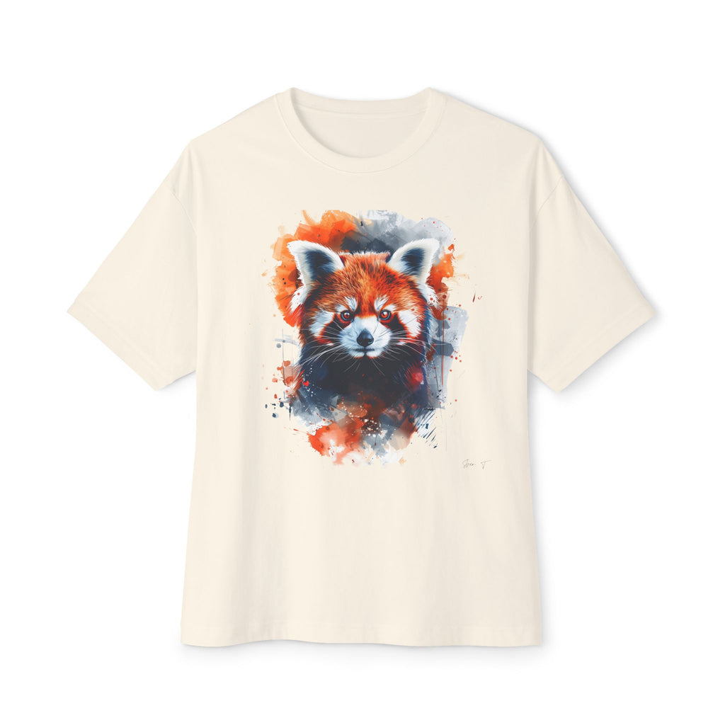 Water Color Red Panda - Oversized Fit