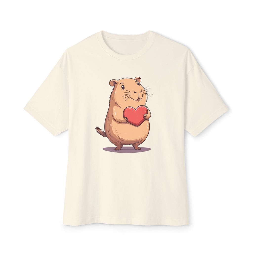 Heart Capybara - Oversized Fit